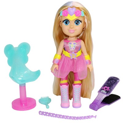 Photo 1 of Love, Diana 13"  Hairpower Doll and Accessories
Includes: Dool, hair brush, styling chair, Color changing applicator, bracelet and 6 hair ties