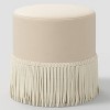 Fringe Drum Ottoman in Velvet - Threshold™ - 2 of 4