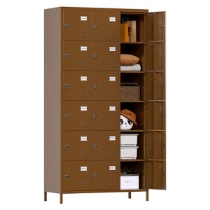 SUXXAN 18 Doors Metal Lockers for Employees School Office Gym Home lockers Storage, Assembly Required - 1 of 4