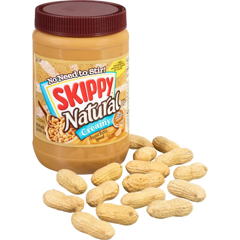 Skippy Natural Creamy Peanut Butter - 40oz, 6 of 16