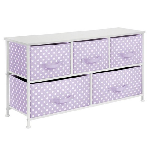 Mdesign Fabric 5 Drawer Closet Storage Organizer Furniture Unit