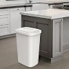 LunaLulinlk White 13.3 Gallon Touch Screen Kitchen Trash Can with Lid Plastic Trash Can - 4 of 4