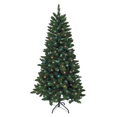 Kurt S. Adler 6' Pre-Lit Multicolored Incandescent Point Pine Tree