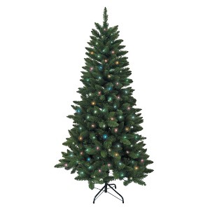 Kurt S. Adler 6' Pre-Lit Multicolored Incandescent Point Pine Tree - 1 of 1