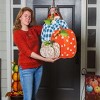 Evergreen Patterned Pumpkin Trio Door Decor - 3 of 3