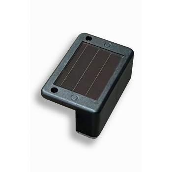 Maxsa Innovations Solar Powered 4pk LED Deck Lights Black