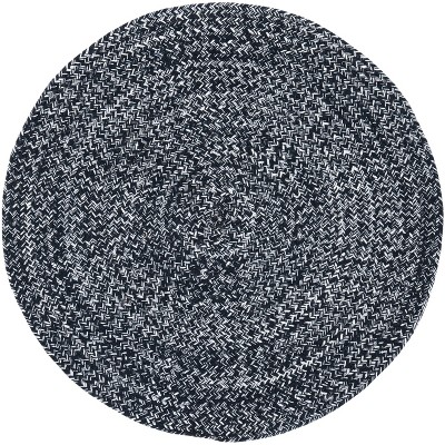 Braided Brd351 Hand Braided Area Rug - Black - 3' Round - Safavieh : Target