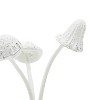 Mushroom Decorative Accent White Cast Iron & Wood - 3 of 4