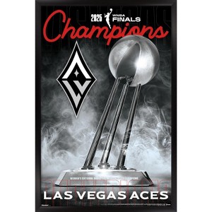 Trends International WNBA Las Vegas Aces - 2025 WNBA Finals Team Logo Framed Wall Poster Prints - 1 of 4