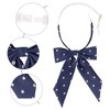 Elerevyo Women's Polka Dots Adjustable Neckwear Pre-tied Ribbon Bow Ties - 3 of 4
