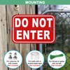 Unique Bargains Waterproof Reflective Do Not Enter Sign 1 Pc - 4 of 4