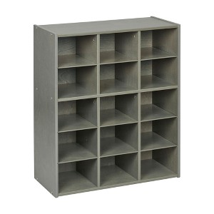 ECR4Kids Streamline 15 Cubby Tray Storage Cabinet, 5x3 - 1 of 4
