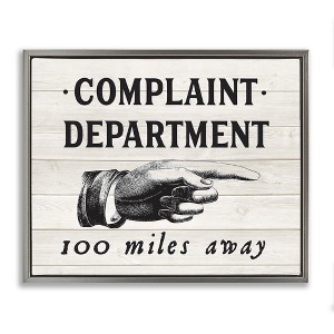 Stupell Industries Complaint Department 100 Miles Away, 21" x 17" - 1 of 4