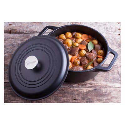 Victoria 4qt Cast Iron Dutch Oven - Thumbnail 4