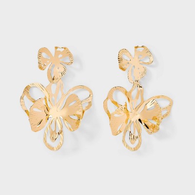 Abstract Floral Drop Earrings - A New Day™