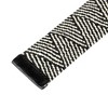 INSPIRE CHIC Women's Woven Stretch Straw Rattan Wooden Buckle Elastic Wide Waistband Waist Belts 1 Pc - 3 of 4