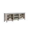 70" Particle Board TV Stand with Open Adjustable Shelves and Cable Management Cutouts for Living Room and Bedroom - 2 of 4