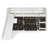 Donco Kids Louver Twin White Low Loft Bed With Slide & Camo Print Tent - 3 of 4