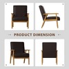 Modern Accent Armchair, Livingroom Chair with Wooden Frame for Home, Office - 3 of 4