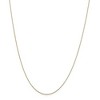 Black Bow Jewelry 0.6mm 10k Yellow Gold Diamond Cut Solid Cable Chain Necklace - 3 of 4