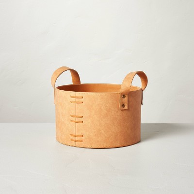 Woven Leather Baskets