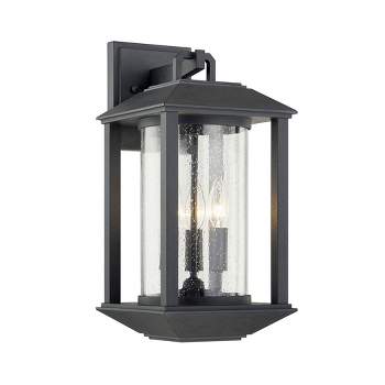 Troy Lighting Mccarthy 3 - Light Wall Light in  Weathered Graphite Clear Seeded Shade