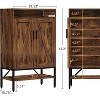 7-Tiers Shoe Storage Cabinet for Entryway, Shoe Rack Organizer Cabinet with Doors and Adjustable Shelves Living Room, Bedroom, Hallway - 2 of 4