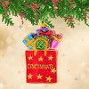 Huras Family 5.25 In Successful Shopping Cincinnati Christmas Tree Ornament , Christmas Decor Hand Painted Keepsake (1PC) - 2 of 4