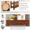 Kumasinova 42" Solid Wood Console Table with Drawers,Entryway Table with Storage Shelves,Buffet Sideboard Entry Table for Kitchen,Dining&Hallway - 4 of 4