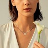Paperclip Link Necklace for Women, 14K Gold Plated Dainty Chain Jewelry - 2 of 4