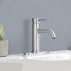 ChicFurnit Bathroom Sink Faucets Modern Waterfall Single Handle Faucet Single Hole Sink Faucet for Bathroom Vanity, Silver, 13.82"*7.72"*2.91" - 3 of 4
