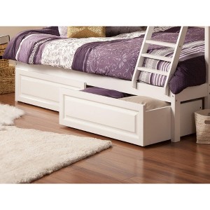 AFI Furnishings Raised Panel Bed Drawer Twin-Full White - 1 of 4