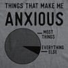 Mens Funny T Shirts Things That Make Me Anxious Sarcastic Pie Graph Novelty Tee For Men - Crazy Dog Men's T Shirt - 2 of 4