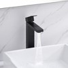 SUMERAIN Matte Black Modern Bathroom Vessel Sink Faucet, Lead-free SUS 304 Lavatory Vanity Fauce - 4 of 4