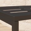 FUFU&GAGA Metal Fire Pit Stools,Curved Stackable Heavy-Duty Outdoor Stools,Anti-Rust for Patio,Garden,Backyard,Plant Stand,Black-set of 4 - 3 of 4