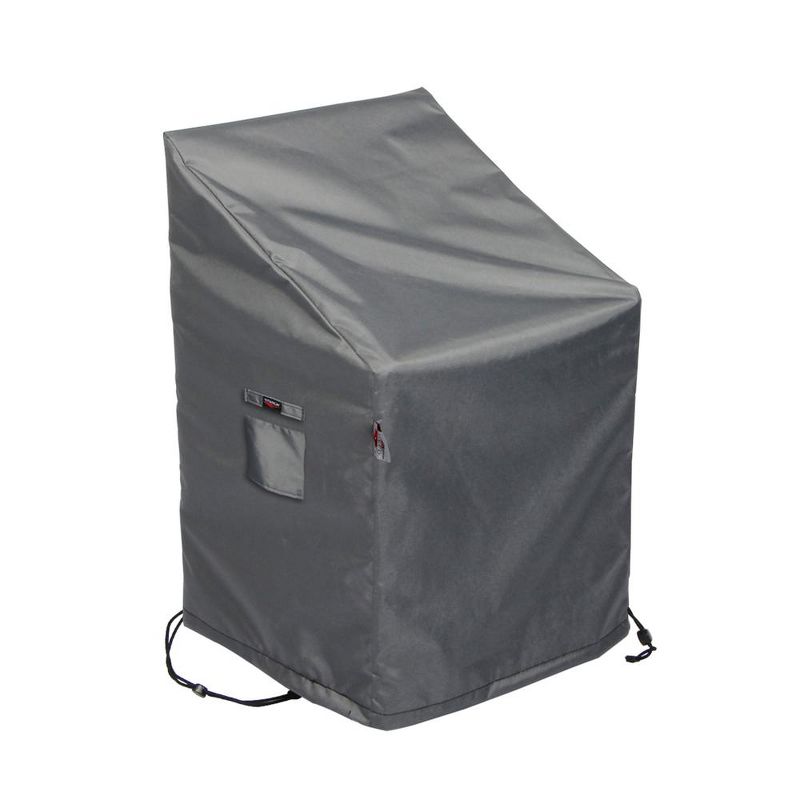 Titanium 3-Layer Water Resistant Outdoor Club Chair Covers Dark Gray by Shield, 1 of 6