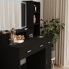 NicBex Vanity Desk with Mirror Dresser with Mirror, 40.9IN Dressing Table with 5 Large Drawer and Storage Cabinet for Bedroom - 3 of 4