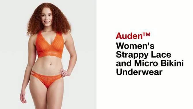 Women's Strappy Lace and Micro Bikini Underwear - Auden™, 2 of 6, play video