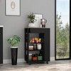 Depot E-Shop Kitchen Cart, Two Open Shelves, Four Casters, One Drawer - 2 of 4