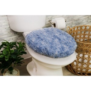 Cloud Comfort Microfiber Bathroom Rug, Non Slip Bath Mat Water Absorbent Soft Microfiber Shaggy Mat Machine Washable, Thick Plush Rugs for Shower - 1 of 4