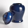 Plum & Post Koa Wide Lidded Ginger Jar - Navy Ceramic - Large Size - 3 of 4