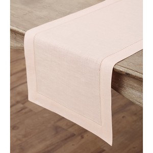 Solino Home Linen Classic Hemstitch Table Runner - 1 of 4