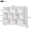 Book Shelf, Cubes Storage Organizer, Freestanding Bookshelf Cube Shelf for Bedroom, Living Room, 3-Tier Open Bookshelf Wooden Bookcase - 2 of 4