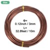 Unique Bargains Aluminum Gardening Branch Bonsai Training Wire 1 Roll - 3 of 4