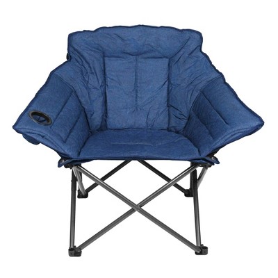 Zenithen Folding Outdoor Rocking Director's Chair, Gray