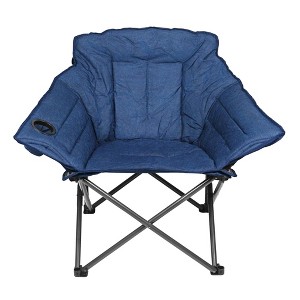 Zenithen Folding Outdoor Rocking Director's Chair, Gray - 1 of 4