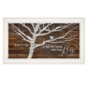 Trendy Decor 4U What if You Fly Framed Wall Art, Modern Home Decor Framed Print for Living Room, Bedroom & Farmhouse Wall Decoration by Marla Rae - 1 of 3