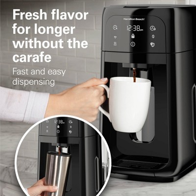 Hamilton Beach Black Programmable Dispensing Drip Coffee Maker