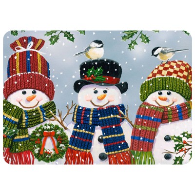 1'9"x2'7" Premium Comfort Snowman Trio Anti - Fatigue Mat - Bungalow Flooring