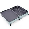 Vynxaria Blue Black ABS 3-Piece Hardshell Luggage Set 20/24/28" Spinner Wheels TSA Lock - 4 of 4